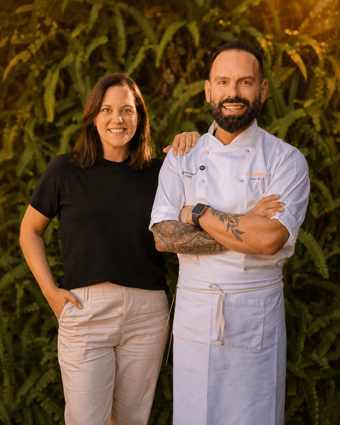Thalissa e Chef Pasck na parceria do Café Velho Formoso